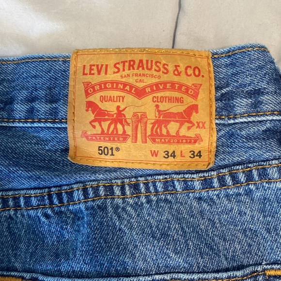Levi 501 Mens Jeans - Picture 3 of 4